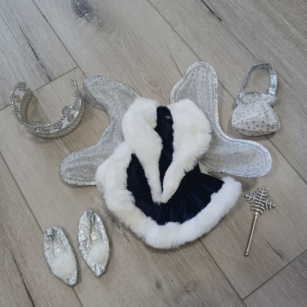 Silver and White Fairy 18" Doll Outfit!